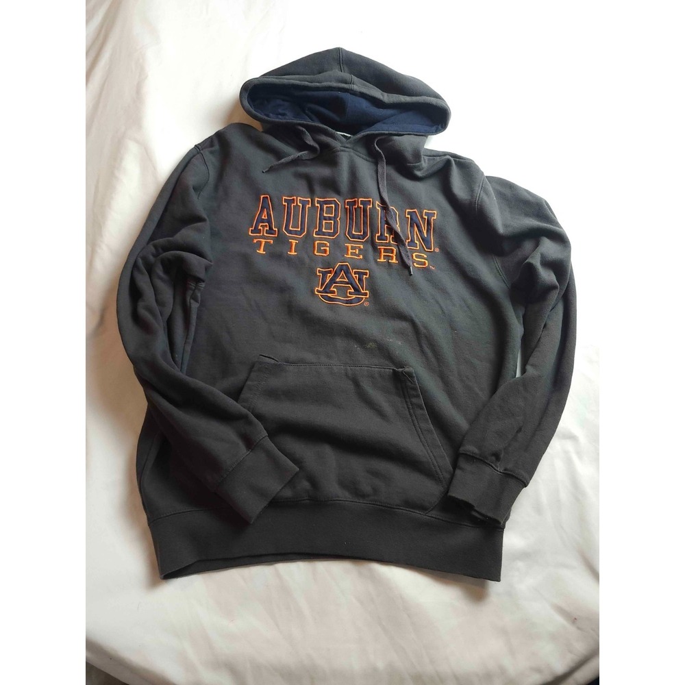 Stadium Athletics Auburn Tigers Pullover Hoodie Mens L Black Fleece Sweatshirt
